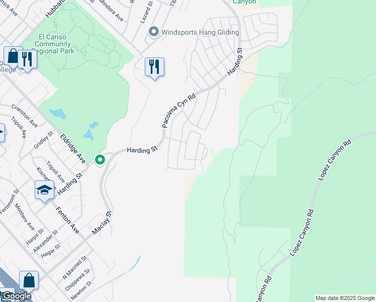map of restaurants, bars, coffee shops, grocery stores, and more near 13036 Portola Way in Los Angeles