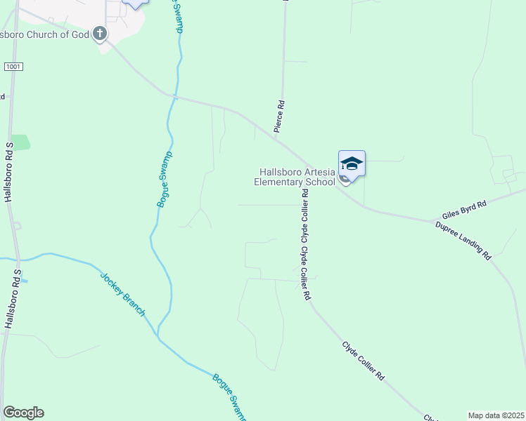 map of restaurants, bars, coffee shops, grocery stores, and more near 143 Boone Lane in Hallsboro