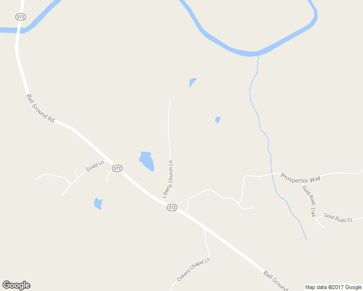 map of restaurants, bars, coffee shops, grocery stores, and more near 450 Liberty Church Lane in Ball Ground