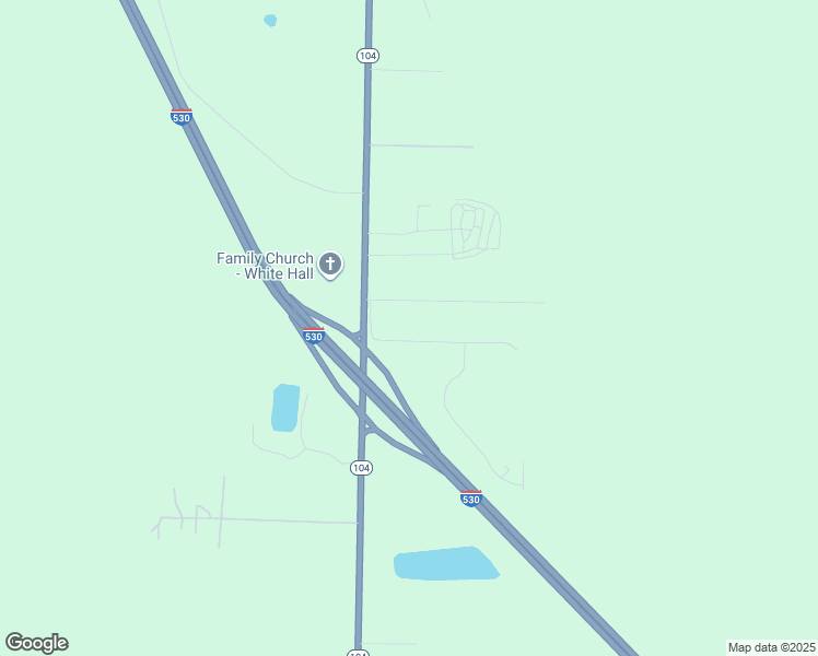 map of restaurants, bars, coffee shops, grocery stores, and more near 2601 Easy Street in Pine Bluff
