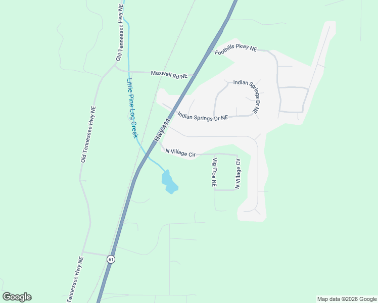 map of restaurants, bars, coffee shops, grocery stores, and more near 21 North Village Circle in Rydal