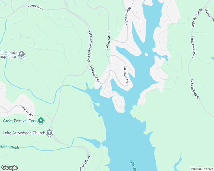map of restaurants, bars, coffee shops, grocery stores, and more near 108 Narrows Drive in Waleska