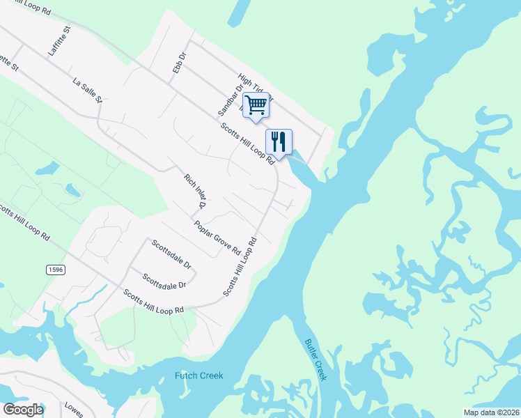 map of restaurants, bars, coffee shops, grocery stores, and more near 50 Padrick Lane in Wilmington