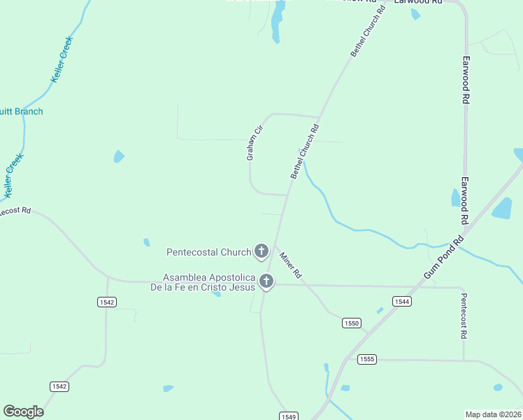 map of restaurants, bars, coffee shops, grocery stores, and more near 943 Bethel Church Road in Eva