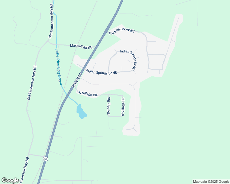 map of restaurants, bars, coffee shops, grocery stores, and more near 33 North Village Circle in Rydal