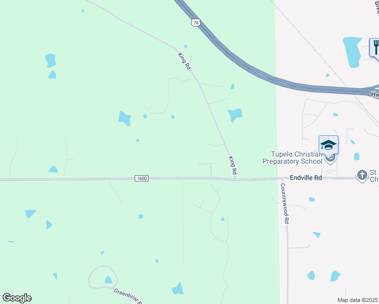 map of restaurants, bars, coffee shops, grocery stores, and more near 5996 Endville Road in Lee County