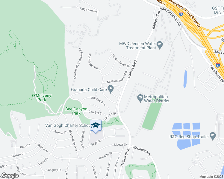 map of restaurants, bars, coffee shops, grocery stores, and more near 13214 Ingres Avenue in Los Angeles