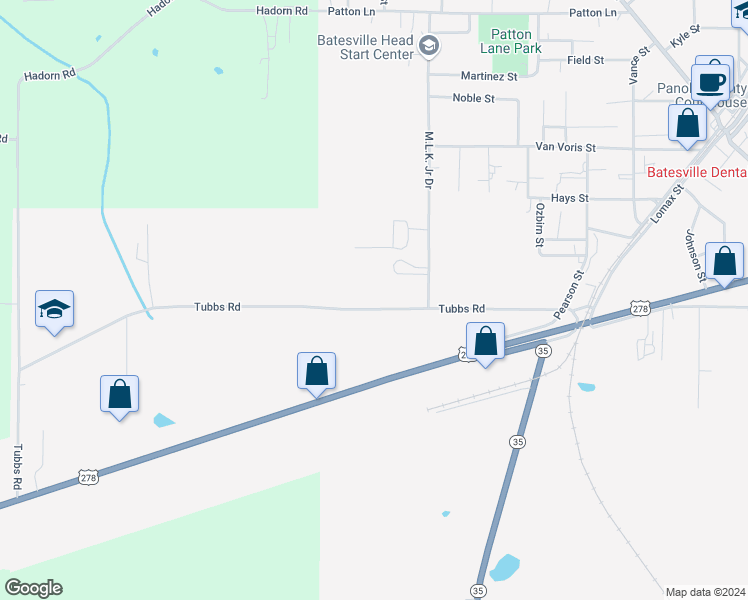 map of restaurants, bars, coffee shops, grocery stores, and more near 211 Tubbs Road in Batesville