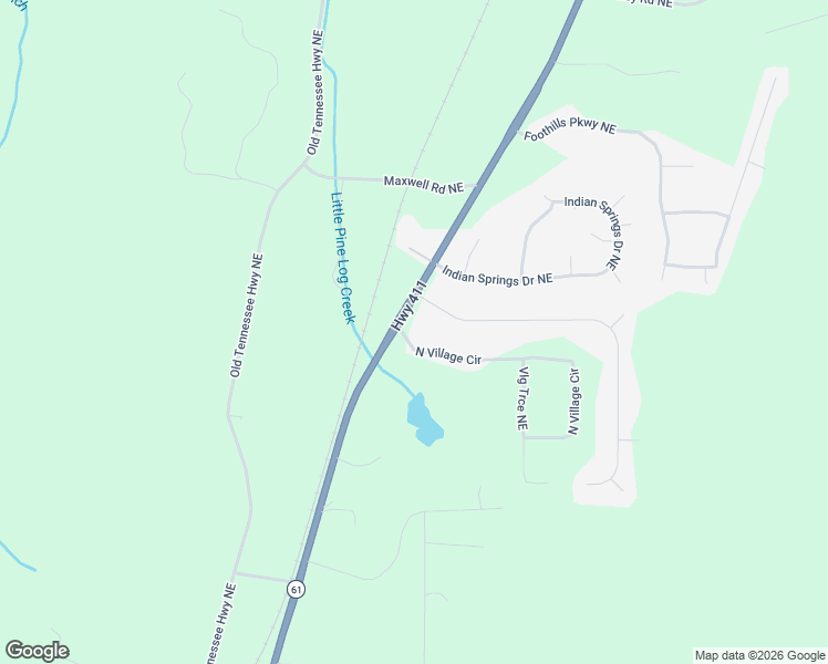 map of restaurants, bars, coffee shops, grocery stores, and more near 11 North Village Circle in Rydal