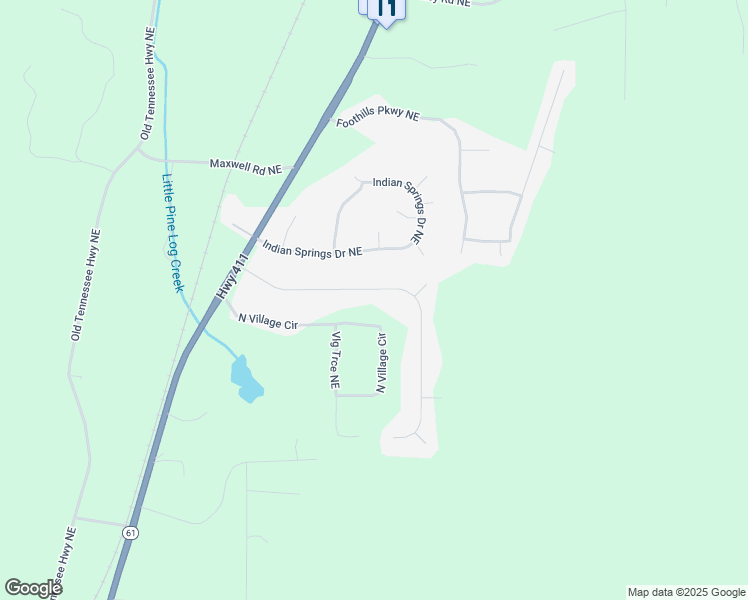 map of restaurants, bars, coffee shops, grocery stores, and more near 39 Indian Hills Drive in Rydal