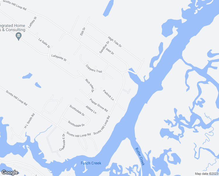 map of restaurants, bars, coffee shops, grocery stores, and more near 2405 Scotts Hill Loop Road in Wilmington
