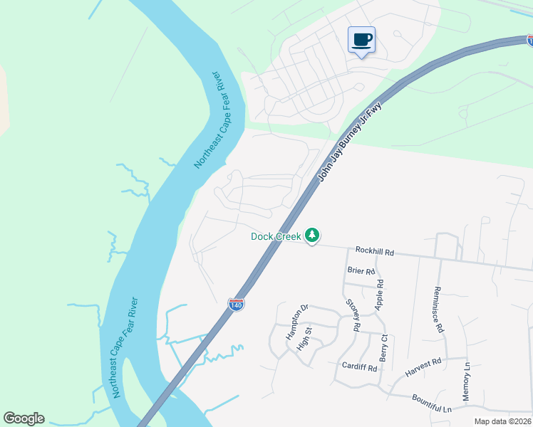 map of restaurants, bars, coffee shops, grocery stores, and more near 780 Chair Road in Castle Hayne