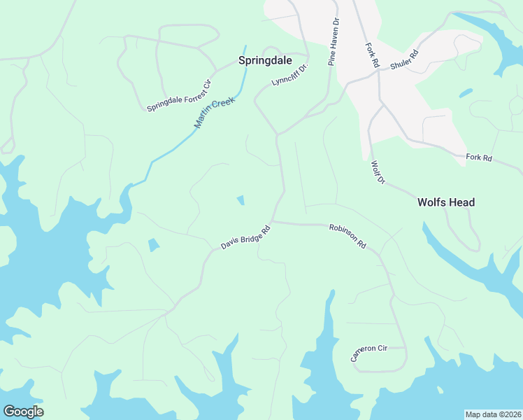 map of restaurants, bars, coffee shops, grocery stores, and more near 3272 Davis Bridge Road in Gainesville
