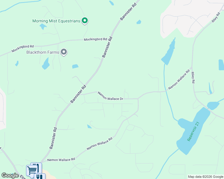 map of restaurants, bars, coffee shops, grocery stores, and more near 6201 Namon Wallace Road in Cumming