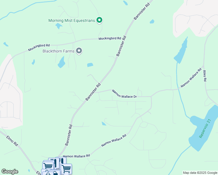 map of restaurants, bars, coffee shops, grocery stores, and more near 6165 Namon Wallace Road in Cumming