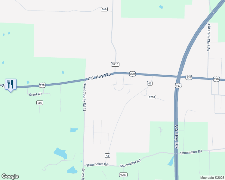 map of restaurants, bars, coffee shops, grocery stores, and more near 115 Pine Thicket Cove in Sheridan