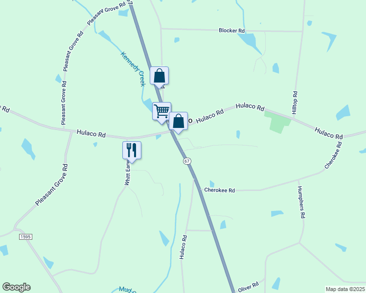 map of restaurants, bars, coffee shops, grocery stores, and more near 12070 Alabama 67 in Joppa