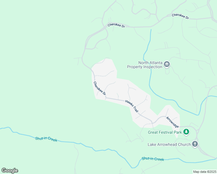 map of restaurants, bars, coffee shops, grocery stores, and more near 2006 Eagles Ridge in Waleska