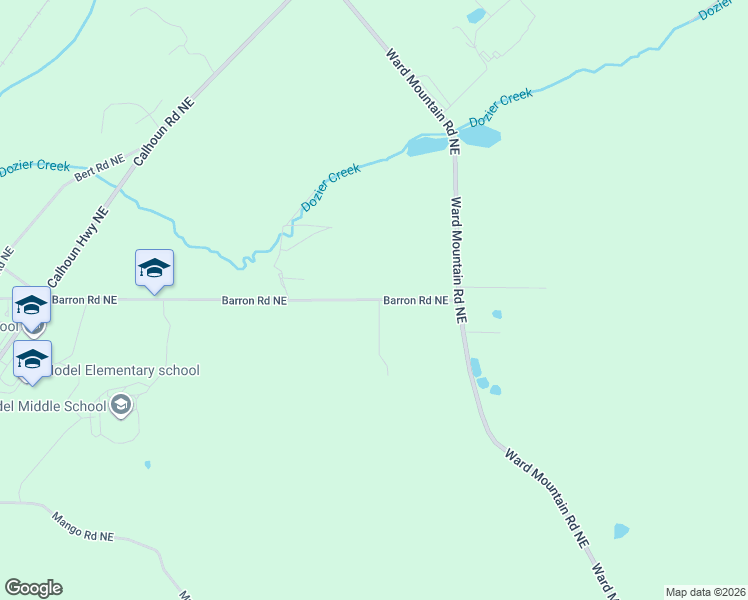 map of restaurants, bars, coffee shops, grocery stores, and more near 476 Barron Road Northeast in Rome