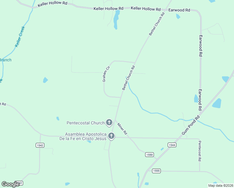 map of restaurants, bars, coffee shops, grocery stores, and more near 888 Bethel Church Road in Eva