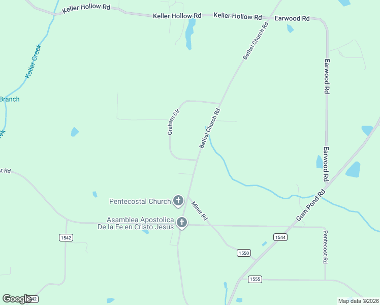 map of restaurants, bars, coffee shops, grocery stores, and more near 888 Bethel Church Road in Eva