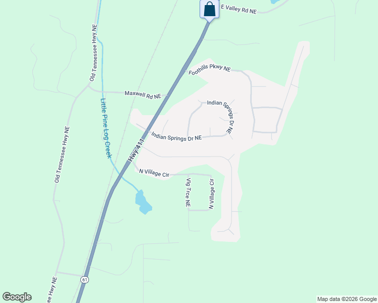 map of restaurants, bars, coffee shops, grocery stores, and more near 28 Indian Hills Drive in Rydal