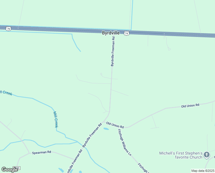 map of restaurants, bars, coffee shops, grocery stores, and more near 454 Byrdville Freeman Road in Bolton