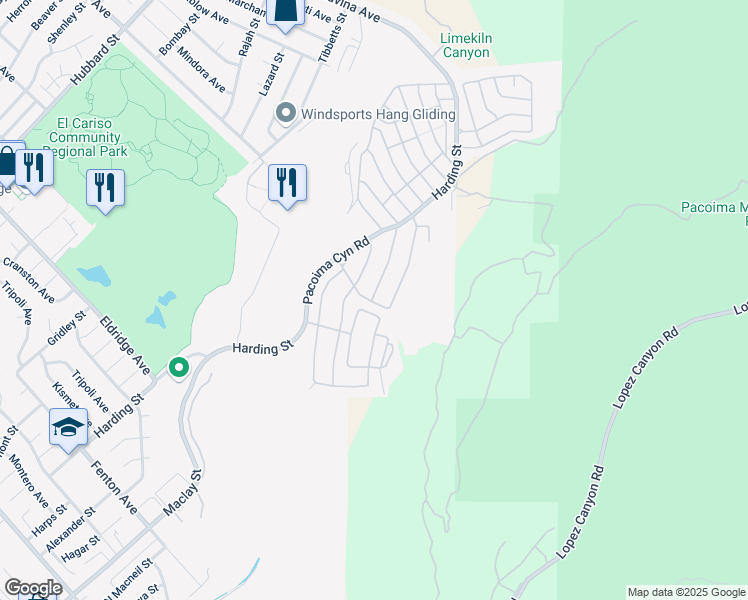 map of restaurants, bars, coffee shops, grocery stores, and more near 12435 Serrano Way in Los Angeles