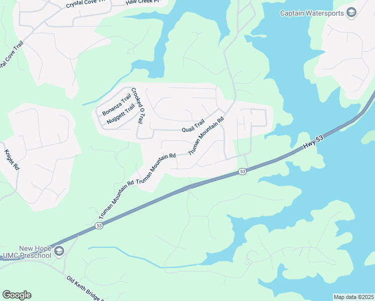 map of restaurants, bars, coffee shops, grocery stores, and more near 5085 Truman Mountain Road in Gainesville