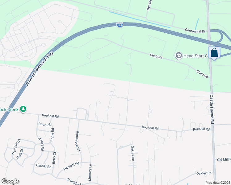 map of restaurants, bars, coffee shops, grocery stores, and more near 3320 Belt Rd in Castle Hayne