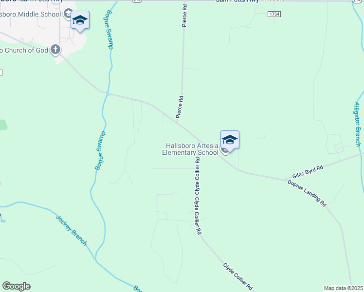 map of restaurants, bars, coffee shops, grocery stores, and more near 1140 Giles Byrd Road in Hallsboro