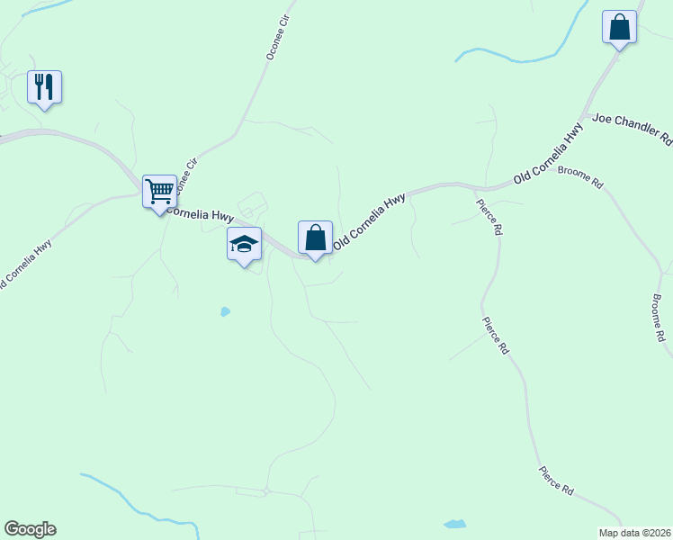 map of restaurants, bars, coffee shops, grocery stores, and more near 2516 Dana Circle in Gainesville