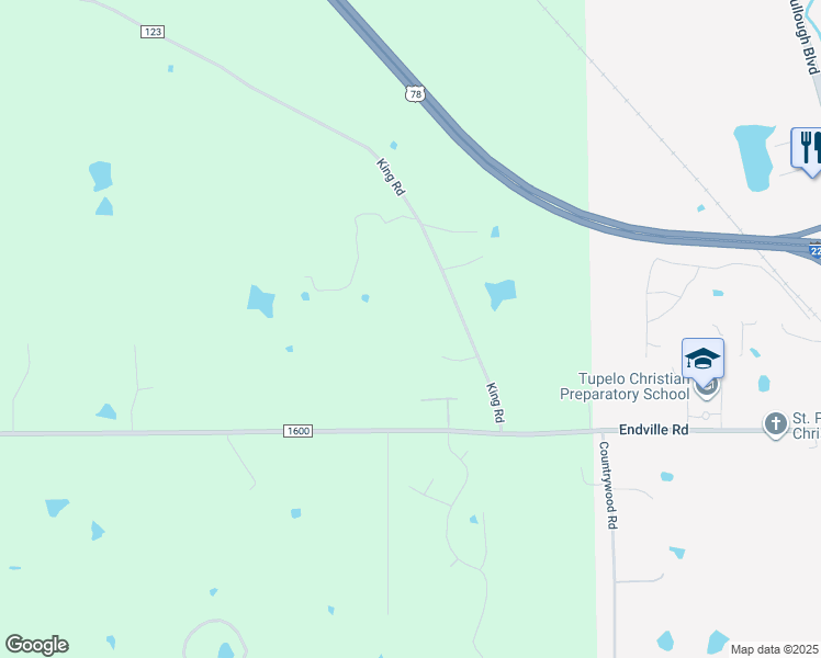 map of restaurants, bars, coffee shops, grocery stores, and more near 5996 Endville Road in Lee County