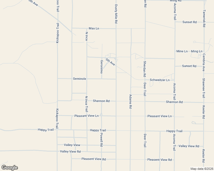 map of restaurants, bars, coffee shops, grocery stores, and more near Firethorn Way in San Bernardino County