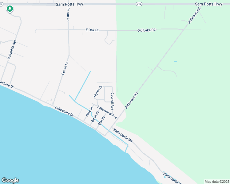 map of restaurants, bars, coffee shops, grocery stores, and more near 805 Council Avenue in Lake Waccamaw