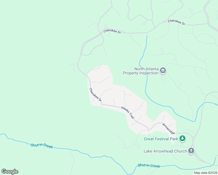 map of restaurants, bars, coffee shops, grocery stores, and more near 3022 Winding Ridge in Waleska