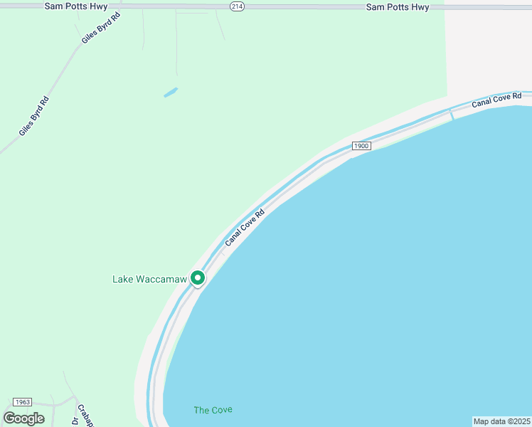 map of restaurants, bars, coffee shops, grocery stores, and more near 1408 Canal Cove Road in Lake Waccamaw