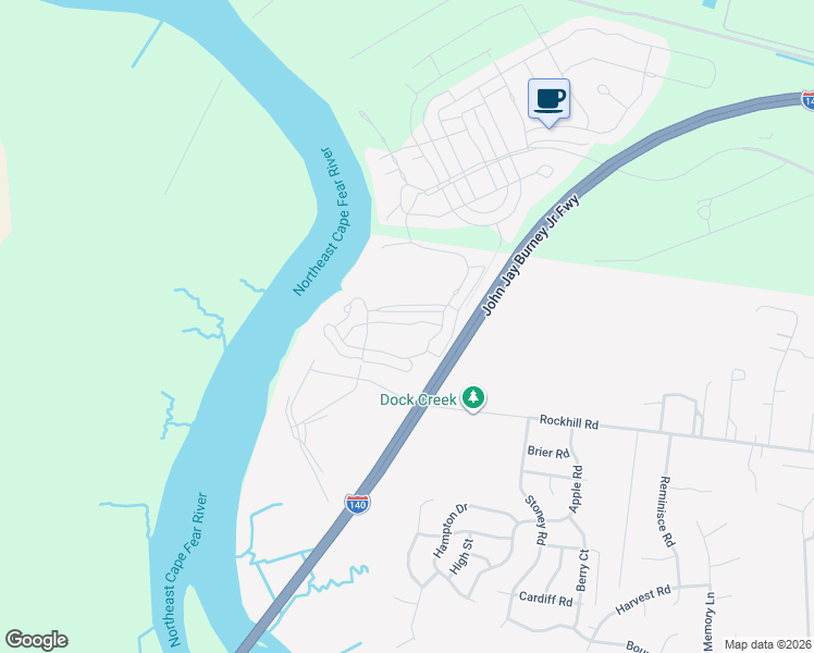 map of restaurants, bars, coffee shops, grocery stores, and more near 780 Chair Road in Castle Hayne