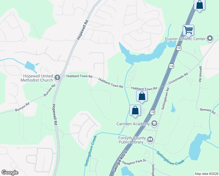 map of restaurants, bars, coffee shops, grocery stores, and more near 5765 Woodstone Drive in Cumming