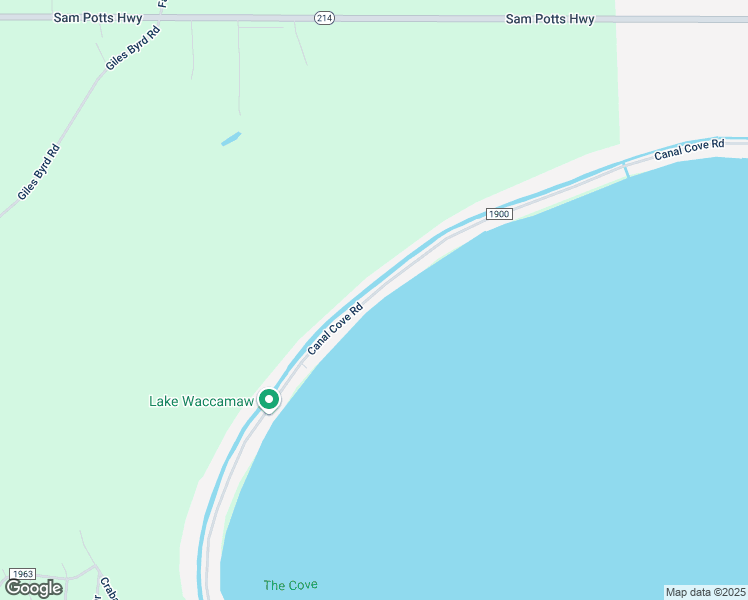 map of restaurants, bars, coffee shops, grocery stores, and more near 1404 Canal Cove Road in Lake Waccamaw