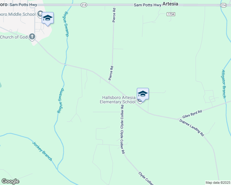 map of restaurants, bars, coffee shops, grocery stores, and more near 1140 Giles Byrd Road in Hallsboro