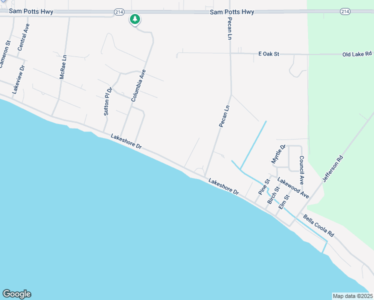map of restaurants, bars, coffee shops, grocery stores, and more near 1304 Lakeshore Drive in Lake Waccamaw