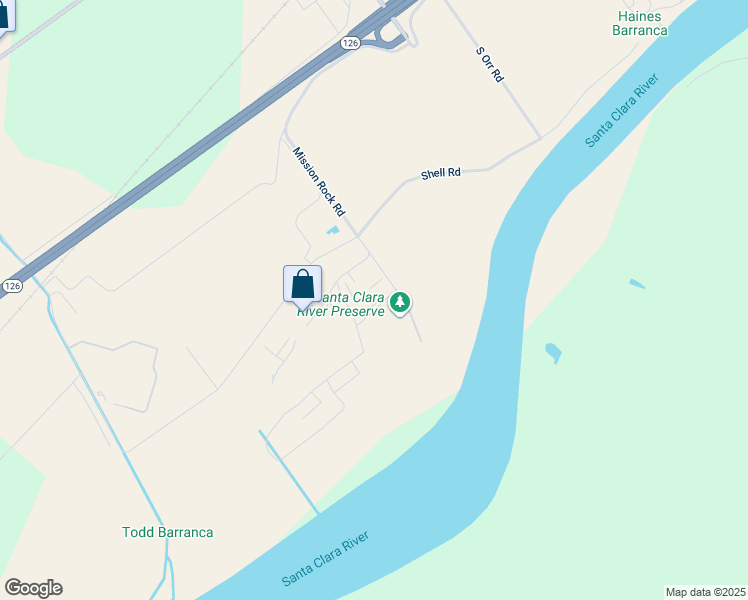 map of restaurants, bars, coffee shops, grocery stores, and more near 918 Mission Rock Road in Santa Paula