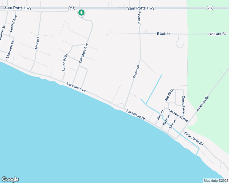 map of restaurants, bars, coffee shops, grocery stores, and more near 1304 Lakeshore Drive in Lake Waccamaw