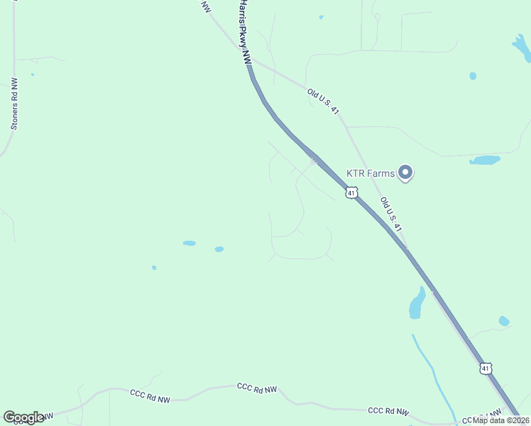 map of restaurants, bars, coffee shops, grocery stores, and more near 0 Rocky Mountain Pass in Adairsville