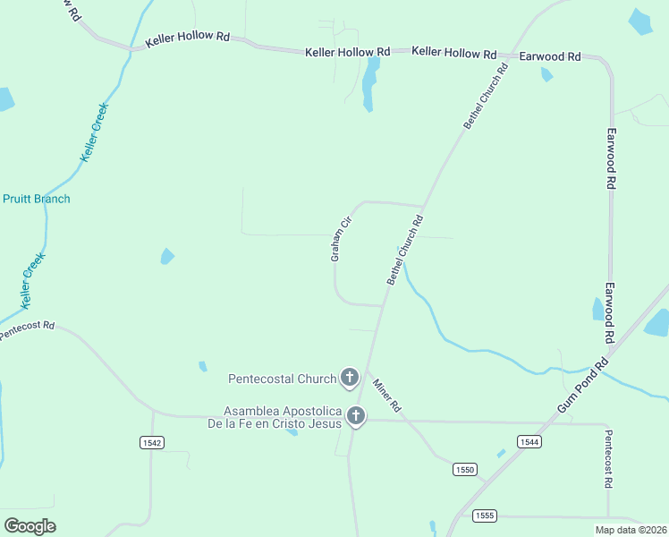map of restaurants, bars, coffee shops, grocery stores, and more near 205 Graham Circle in Eva