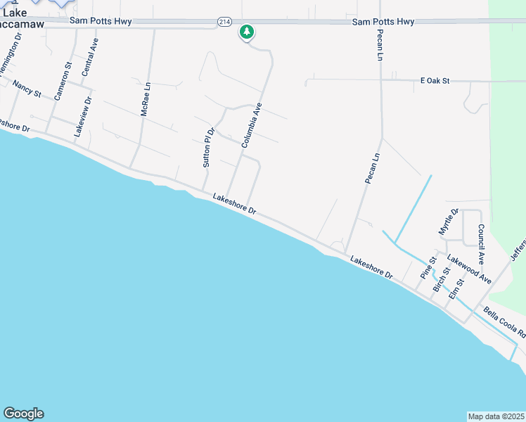 map of restaurants, bars, coffee shops, grocery stores, and more near 1108 Lakeshore Drive in Lake Waccamaw