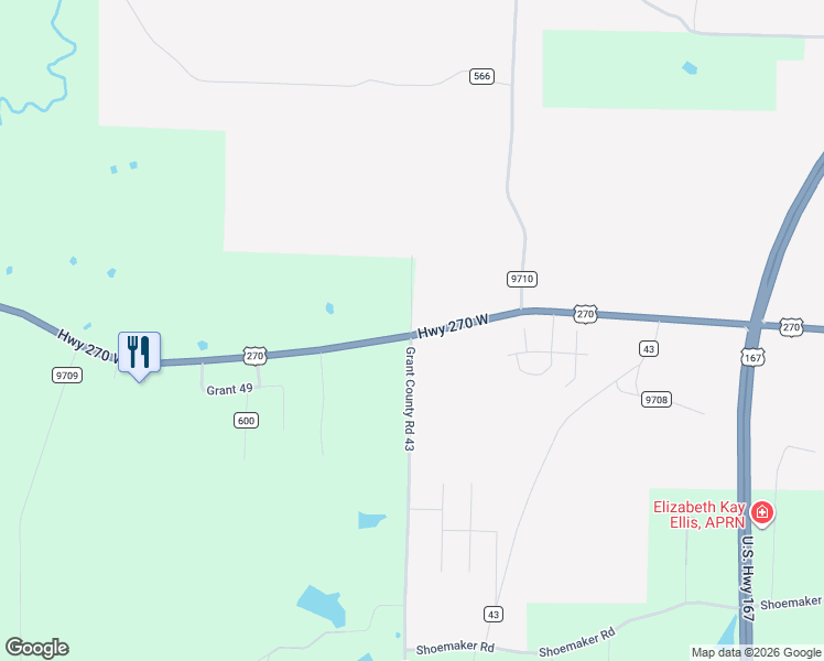 map of restaurants, bars, coffee shops, grocery stores, and more near 44 Fawn Trail in Sheridan