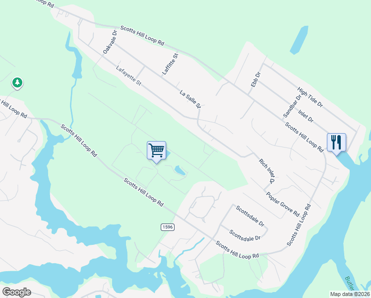 map of restaurants, bars, coffee shops, grocery stores, and more near 238 La Salle Street in Wilmington