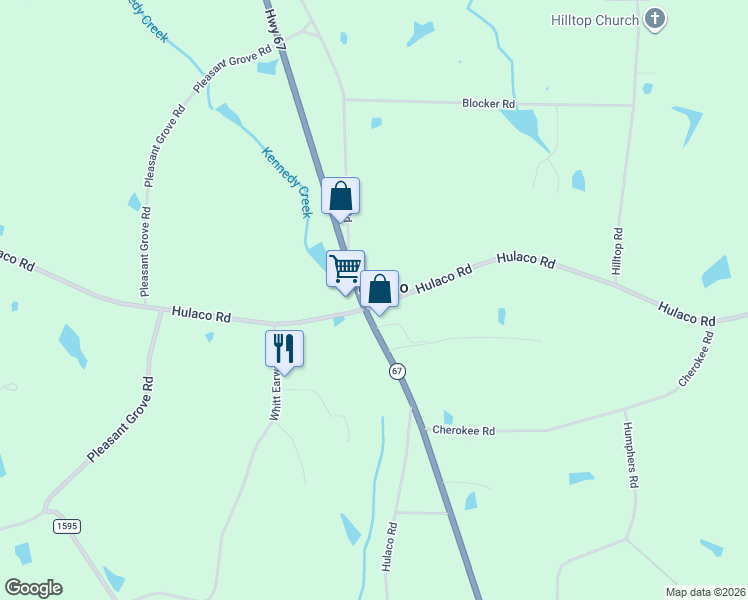 map of restaurants, bars, coffee shops, grocery stores, and more near 3661 Hulaco Road in Joppa
